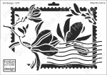 Schablone-Stencil A4 141-1479 Magnolie Stamp